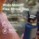 thumbnail image 4 of Tapa para Botella Hydro Flask Flex Straw Cap Boca Ancha con Popote y Correa, 4 of 5