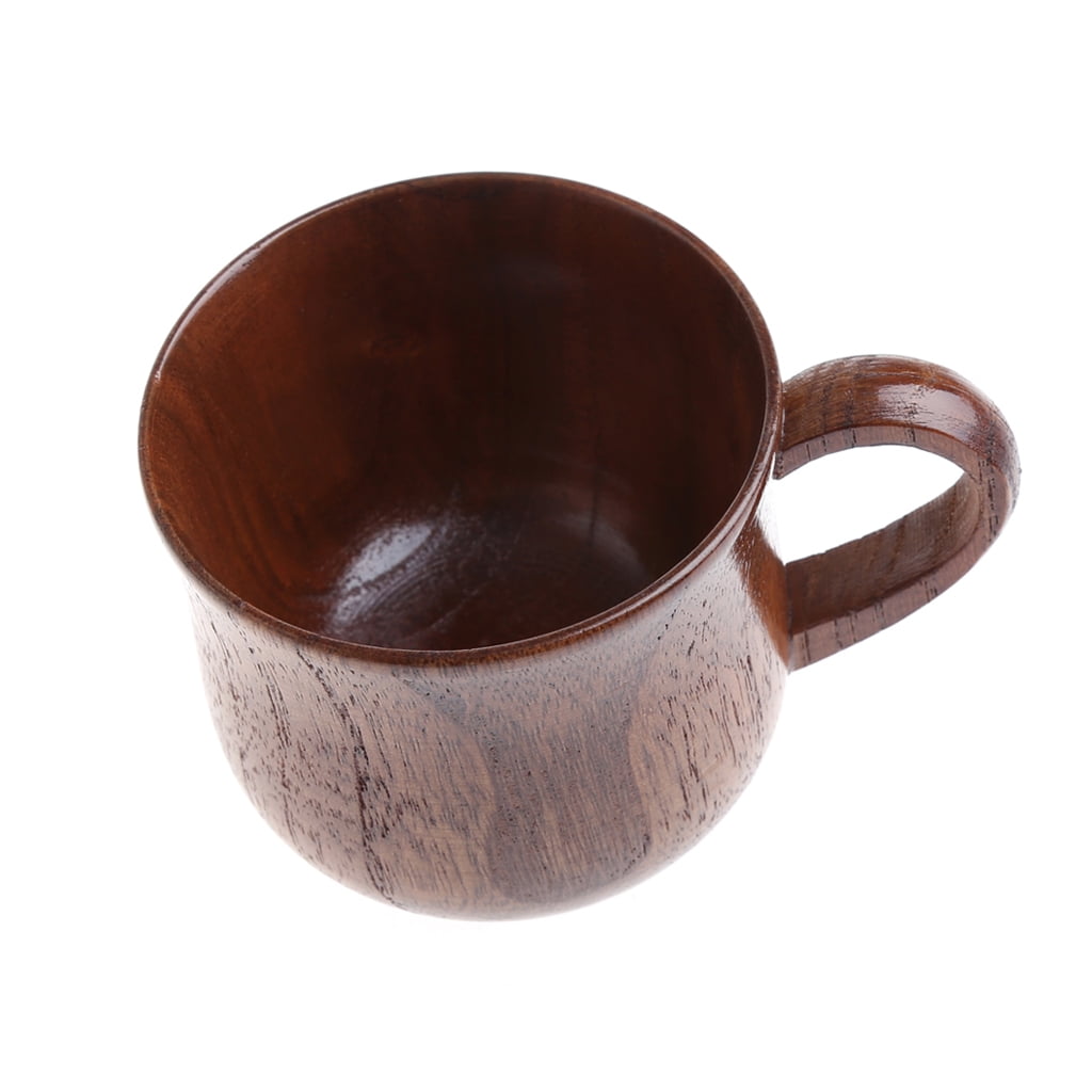 1pc Wooden Cup Primitive Handmade Natural Wood Coffee Tea Beer Juice Milk  Mug