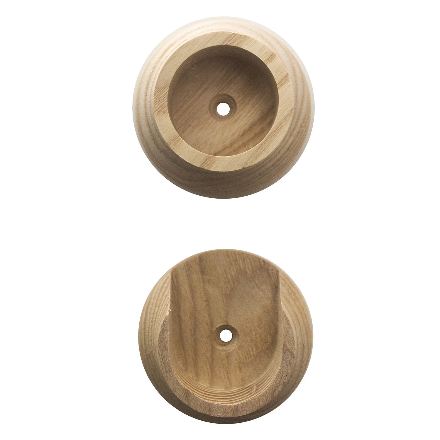 Design House 206094 Wood Closet Pole Socket Natural Wood
