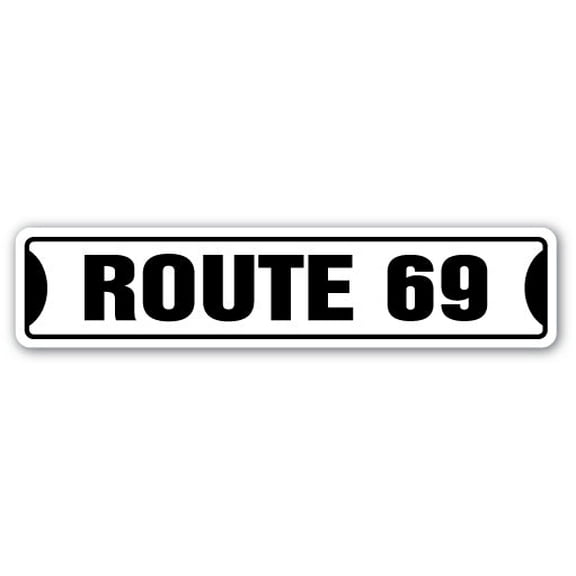 ROUTE 69 Street Sign Childrens Name Room Sign | Indoor/Outdoor | 36" Wide