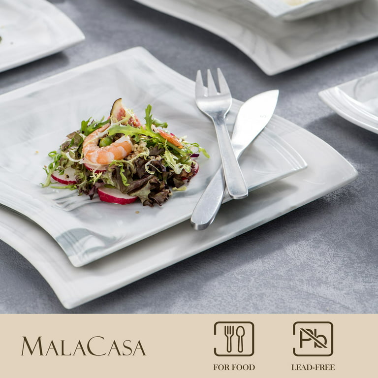 Malacasa Flora 60 Piece Dinnerware Set, Service for 12 & Reviews