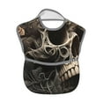 thumbnail image 2 of Kdxio Vintage Pattern Flower Skull Bibs For Babies, Baby Bibs for Eating, Toddler Bibs, Waterproof Bibs, Feeding Bibs, for Toddlers, Boys, Girls, 2 of 8