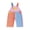 Pink Orange Blue, variant on Toddler Baby Boy Girl Overalls Clothes Contrast Color Adjustable Straps Sleeveless Jumpsuits With Chest Pocket Kids Vintage Overalls Pants Fall Winter Clothes