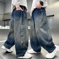 thumbnail image 6 of MuXiKeJi Clothes Stylish And Comfortable Loose Fit Denim Jeans For Big Boys And Teenagers Casual School Wear With Classic Design, 6 of 8