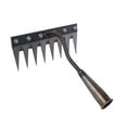 thumbnail image 1 of S SERENABLE Weeding Rake Garden Hand Rake for Tilling Soil Cultivating Vegetable Plowing 8 teeth, 1 of 9