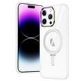 thumbnail image 2 of For iPhone 11 Pro MAX (XI6.5) Dazzle [Magnetic Circle] Kickstand Alloy Chrome Transparent Hybrid - Clear, 2 of 3