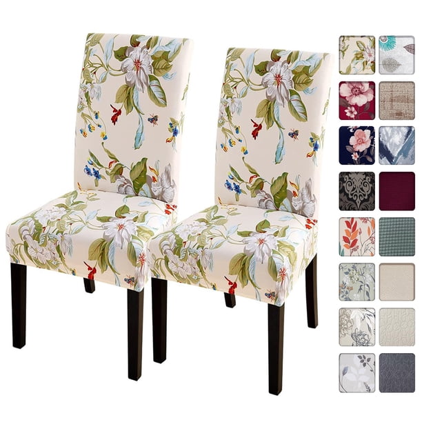 Fundas para sillas de comedor SearchI, juego de 2 fundas, color beige