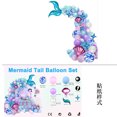 thumbnail image 1 of Guirnalda de globos de sirena, traje de cola de sirena, arco de globos para niña, decoración de fiesta de cumpleaños de sirena, suministros para bodas con globos de sirena, 1 of 7