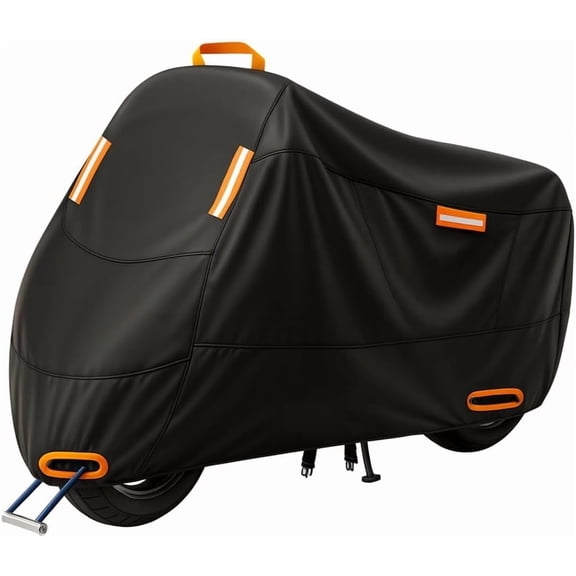 XXL Motorcycle Cover Waterproof Outdoor Heavy-Duty Protection for 50cc–200cc Bikes Dirt Bikes Electric Scooters Mopeds Small Motorcycles UV Windproof Oxford Material