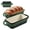 Green, variant on Red Enameled Cast Iron 9 x 5 Inch Bread Loaf Pan With Lid For Baking