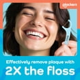 thumbnail image 4 of Plackers® Twin Line® Floss Picks with Tuffloss® Fiber & FlipPick®, Intense Mint, Double-Line Flosser for Effective Plaque Removal, 150 Count, 4 of 11