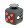 Novelty Place [Stress Relief] Fidget Cube - Boost Focus & Attention - 6 Various Features - Relieves Stress Anxiety ADHD - EDC Toy for Children and Adults - ABS Block 1.4 inch - Black and Red