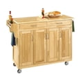 thumbnail image 1 of Homestyles Chariot de Cuisine en Bois à Roulettes Create-a-Cart Brun, 1 of 13