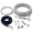 Silver-75ft for 1 dog, variant on Dog Tie Out Cable 200ft Trolley Runner For Dogs Up To 250lbs Lead Yard Camping Outdoor With 8 Ft Nylon Bungee Sling Protect Trees