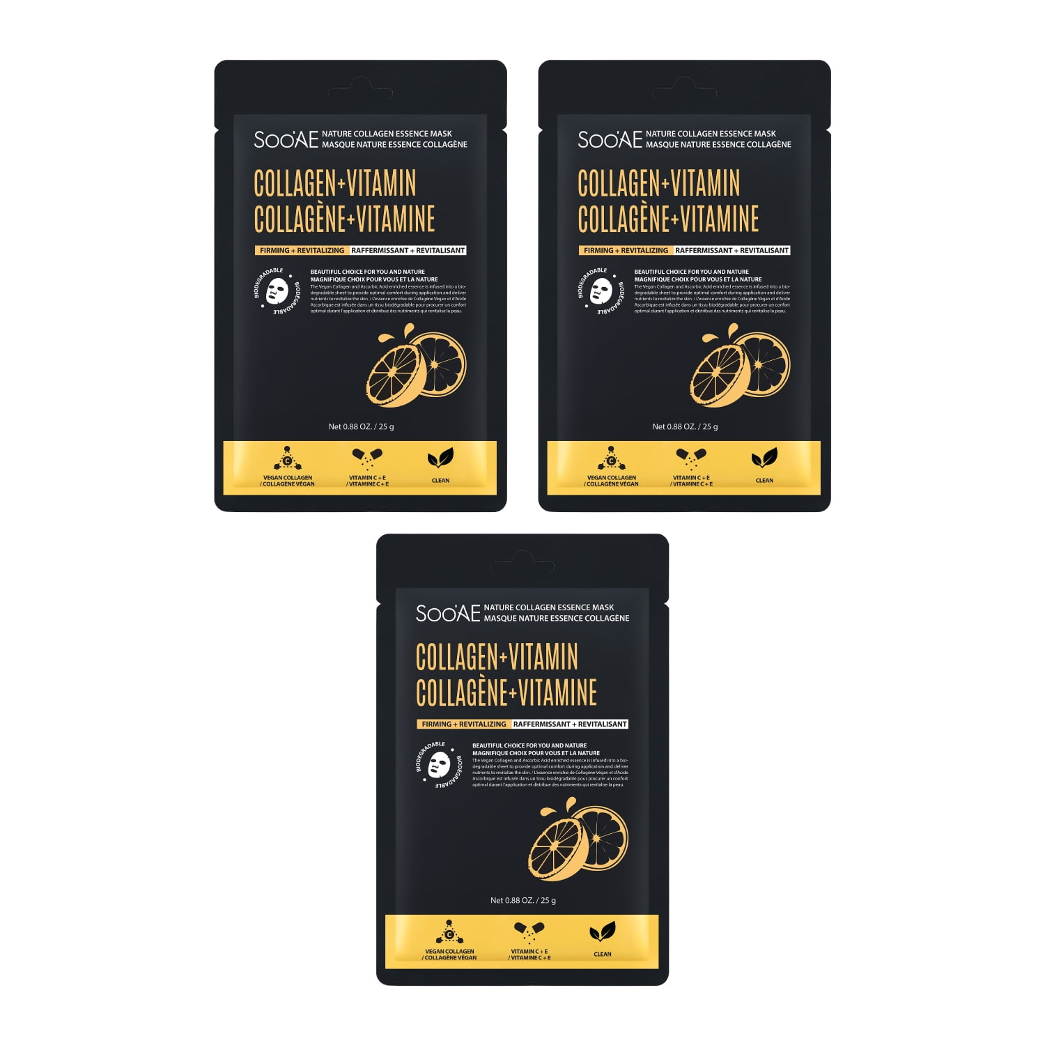 Soo'AE COLLAGEN VITAMIN MASK - 3 ea