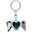 thumbnail image 1 of Mexico Detailed City National Landmark Building Heart Angel Wing Key Chain Holder, 1 of 3