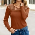 thumbnail image 2 of EDFBUYKRS Long Sleeve Tunic Tops To Wear with Leggings Crewneck Winter Loose Fit Print Shirts Workout Fall Fashion Blouses Tops Casual Going Out Tops for Women M, 2 of 6