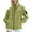 Green, variant on Women's Autumn/Winter Short Polyester Jacket: Hooded Waterproof w/ Multi-Pockets & Heart Patch - Outdoor & Daily Wear