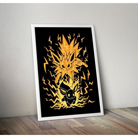 POSTER Jolteon Eeveelution Poster Umbreon Poster Sylveon Poster Espeon Poster Eevee Poster Pokemon Art Pokemon Gift Pokemon Toys-UNFRAMED