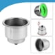 thumbnail image 3 of Portavasos LED de acero inoxidable para botellas y vasos, 12 V CC Verde, 3 of 9