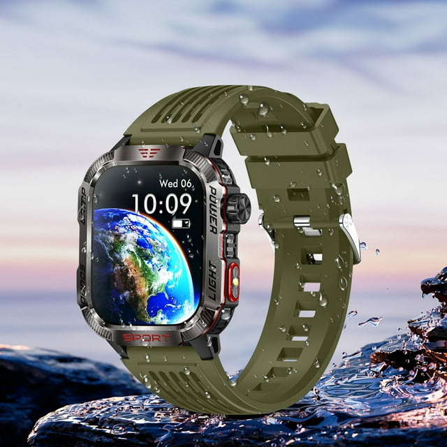 Chmadoxn Smartwatch Montre Intelligente HT29 Sport Extérieur Lampe LED Détection de Billets Appel Altitude Bracelet Pression Barométrique Montres Intelligentes