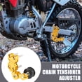 thumbnail image 2 of Gold Tone Aluminum Alloy Chain Tensioner Automatic Adjuster for Motorcycle Motorbike Motocross Dirt Bike ATV, 2 of 6