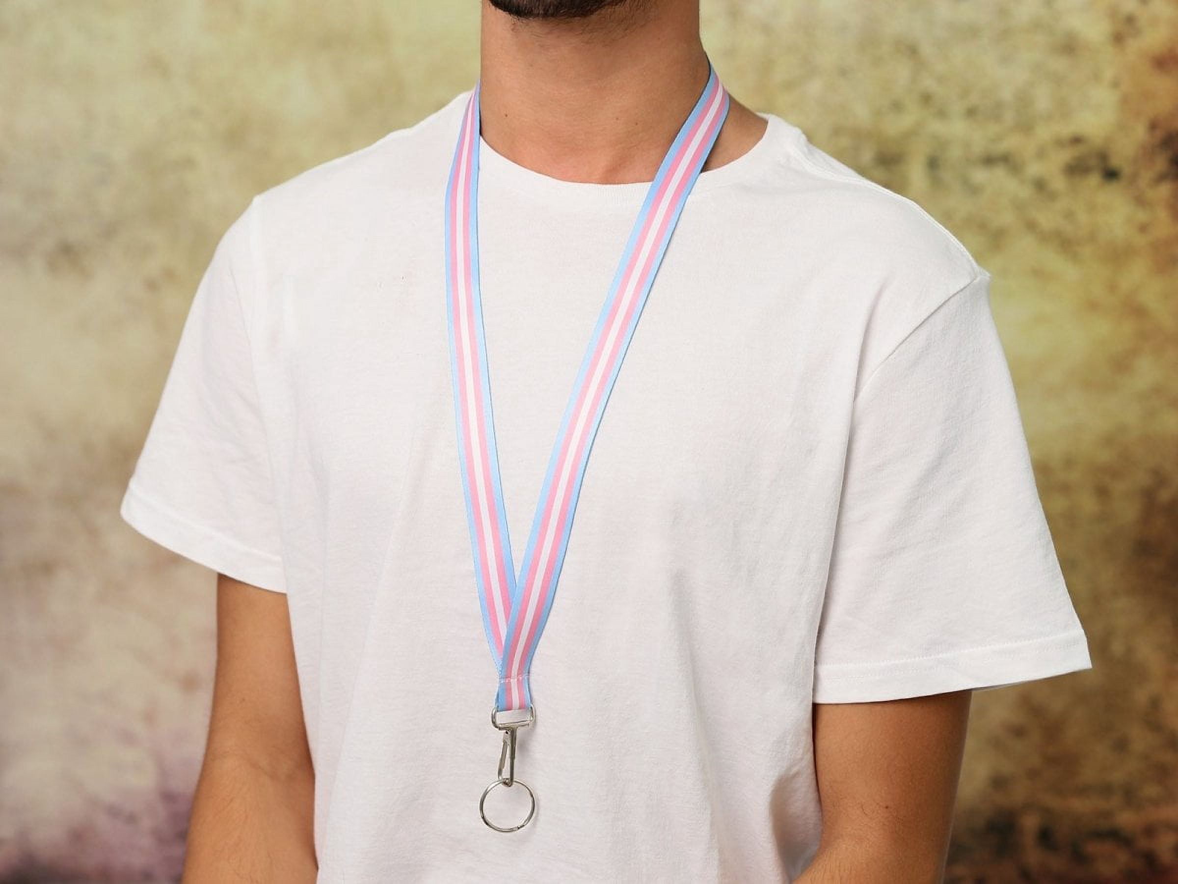 Bulk Transgender Flag Gay Pride Lanyards (25 Lanyards)