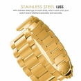 thumbnail image 3 of 23mm Watch Band,GoldCherry Quick Release Premium Solid Stainless Steel Metal Business Replacement Bracelet Strap for Men's Women's Watch(Gold), 3 of 5