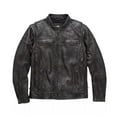 thumbnail image 6 of Men's Real Cow Leather Motorcycle Jacket for Moto Biker, 6 of 6