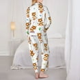 thumbnail image 5 of Bingfone Womens Pajama Sets Tigers Go In For Sports Print,Long Sleeve Loungewear Pajamas Set-Small, 5 of 9