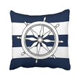 thumbnail image 1 of RYLABLUE Square Throw Pillow Covers Retro Popular Nautical Ship Wheel Pillowcases Polyester 18 X 18 Inch With Hidden Zipper Home Sofa Cushion Decorative Pillowcase, 1 of 1