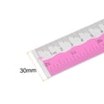 thumbnail image 2 of Straight Ruler 12 Inch Metric English System with Hole Measuring Tool, Hot Pink, 3 Pieces, 2 of 5