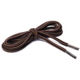 thumbnail image 2 of INSPIRE CHIC Unisex Round Rope Dual Colored Striped 1/5 Thick Boot Shoelace 90cm / 35.43" Red Brown Black, 2 of 4