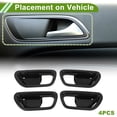 thumbnail image 3 of Cubierta del Tazón del Mango de la Puerta Interior para Honda HRV 2023-2025 Negro Fibra de Carbono ABS 4 Pcs, 3 of 6