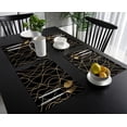 thumbnail image 4 of Lines Modern Art Black Kitchen Dining Table r Accessories 4/6pcs Placemat Heat Resistant Linen Tableware Pads Mats, 4 of 7