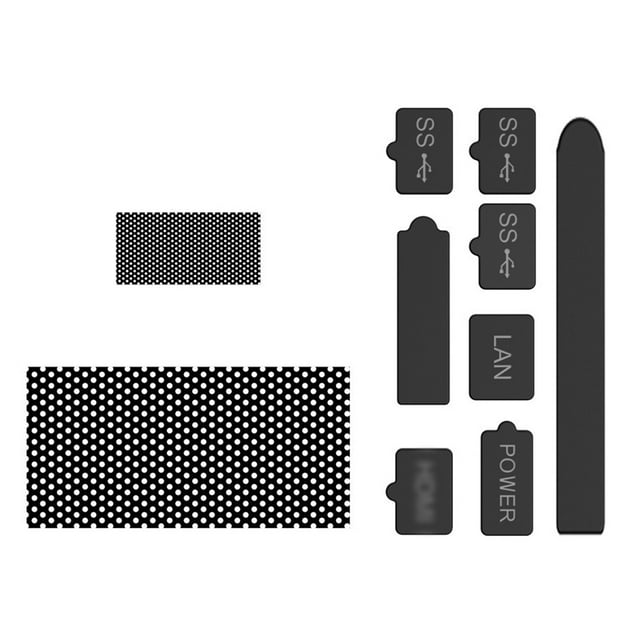 Cubiertas de red para consola de juegos tapones de máquina de juego a prueba de polvo protectores de silicona Kit de repuesto para Xbox Series X 10 unids/set sidaley EL004862-00B