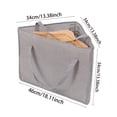 thumbnail image 3 of Coat Hanger Storage Triangle Hanger Storage Foldable Large Capacity Organizer Linen Proof With Handles For Closet Balcony Bathroom Home Textile Storage, 3 of 6