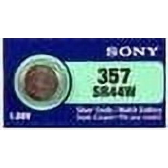 Sony 357/303 - SR44 Silver Oxide Button Battery 1.55V - 2 Pack   FREE SHIPPING!