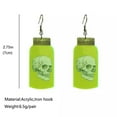 thumbnail image 5 of RSAMD Neon Green Acrylic Spider Halloween Earrings Alien UFO Tunnel Women Fall Jewelry-Ghost, 5 of 9