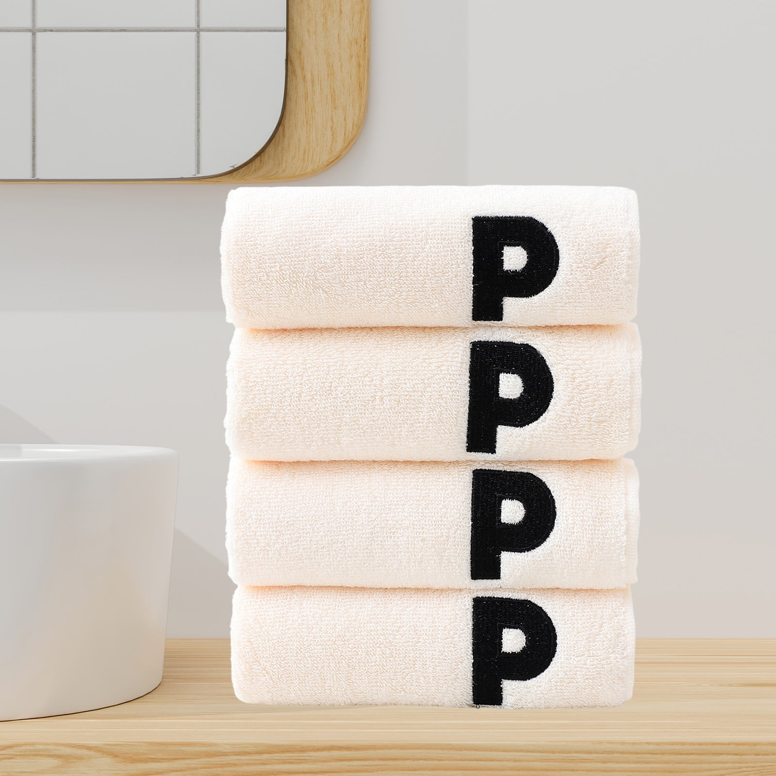 Bath Towels 4 Pcsborder Europe And The United States Foreign Trade Wholesale Absorbent Dry Face Towel Washcloth Cotton Towels