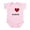 Petal Pink, variant on CafePress - Congenital Heart Defect Awareness Shirt Infant Bod - Baby Light Bodysuit, Size Newborn - 24 Months