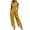 Yellow, variant on Women's Halter Jumpsuit, Solid Color Sleeveless With Zipper Pocket, Elastic Waist One-Piece Pants For Summer Vacation Yellow XL