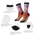 thumbnail image 3 of Logiee Trio Of Dripping Cones Print Adult Socks for Men & Women,Calf Socks, Ankle Socks,Boots Socks,Breathable Casual Sock,Unisex Crew Socks, 3 of 6