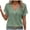 Green, variant on Scyoekwg Womens Tops Trendy Short Sleeve Tunic Loose Comfy Blouse Dressy Blouse Casual Tshirt V-Neck Eyelet Shirts Classic Solid Color Tunic Tops (Green,L)