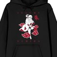 thumbnail image 2 of Naruto Shippuden Minimal Color Itachi Long Sleeve Black Adult Hooded Sweatshirt-Medium, 2 of 5