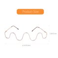 thumbnail image 3 of 1 Pair Spectacle Frame Decorative Glasses Eyeglasses Frame Photography Glasses, 3 of 8