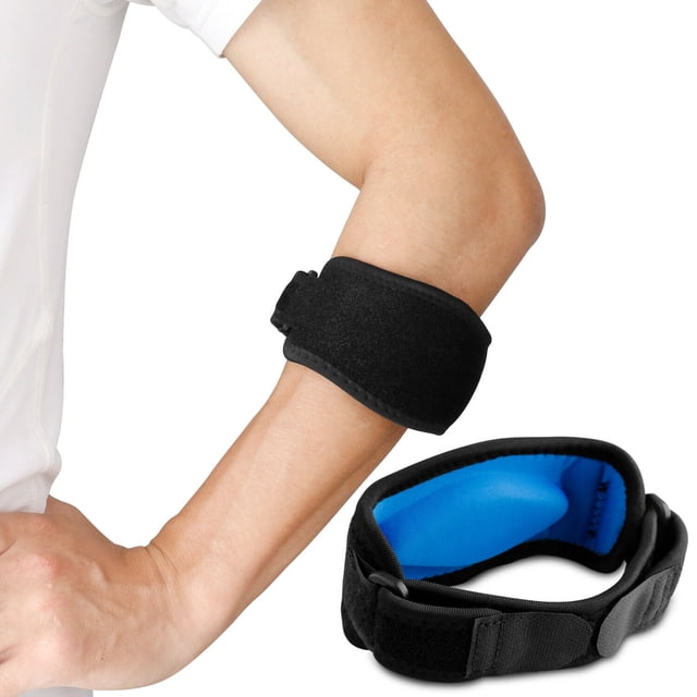 Gupgi 1 Pce Support de Coude Réglable Basketball Tennis Golf Sangle de Support de Coude Coussin