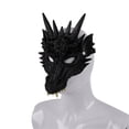 thumbnail image 3 of Qjidjing Halloween Foam Dragon Mask, 3D Loong Face Cover, for Carnival Costume Party, Night Event, Home Gathering Props, 3 of 4