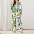 thumbnail image 3 of Bingfone Womens Pajama Sets Vintage Utensils Print,Long Sleeve Loungewear Pajamas Set-X-Large, 3 of 9