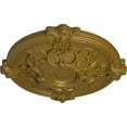 thumbnail image 3 of Ekena Millwork 17 3/8"OD x 1 3/4"P Hamilton Ceiling Medallion (Fits Canopies up to 3 3/4"), Hand-Painted Gold, 3 of 6